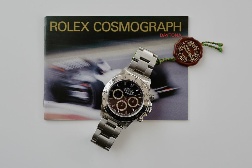 Cosmograph DAYTONA ref.16520N inverted "6" Single buckle 1991y ROLEX JP OH guarantee