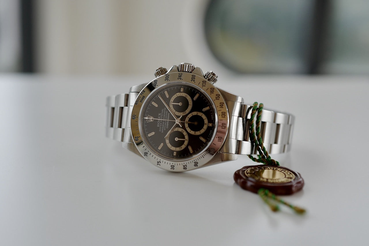 Cosmograph DAYTONA ref.16520N inverted "6" Single buckle 1991y ROLEX JP OH guarantee