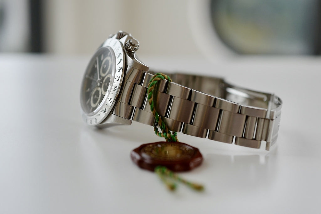 Cosmograph DAYTONA ref.16520N inverted "6" Single buckle 1991y ROLEX JP OH guarantee