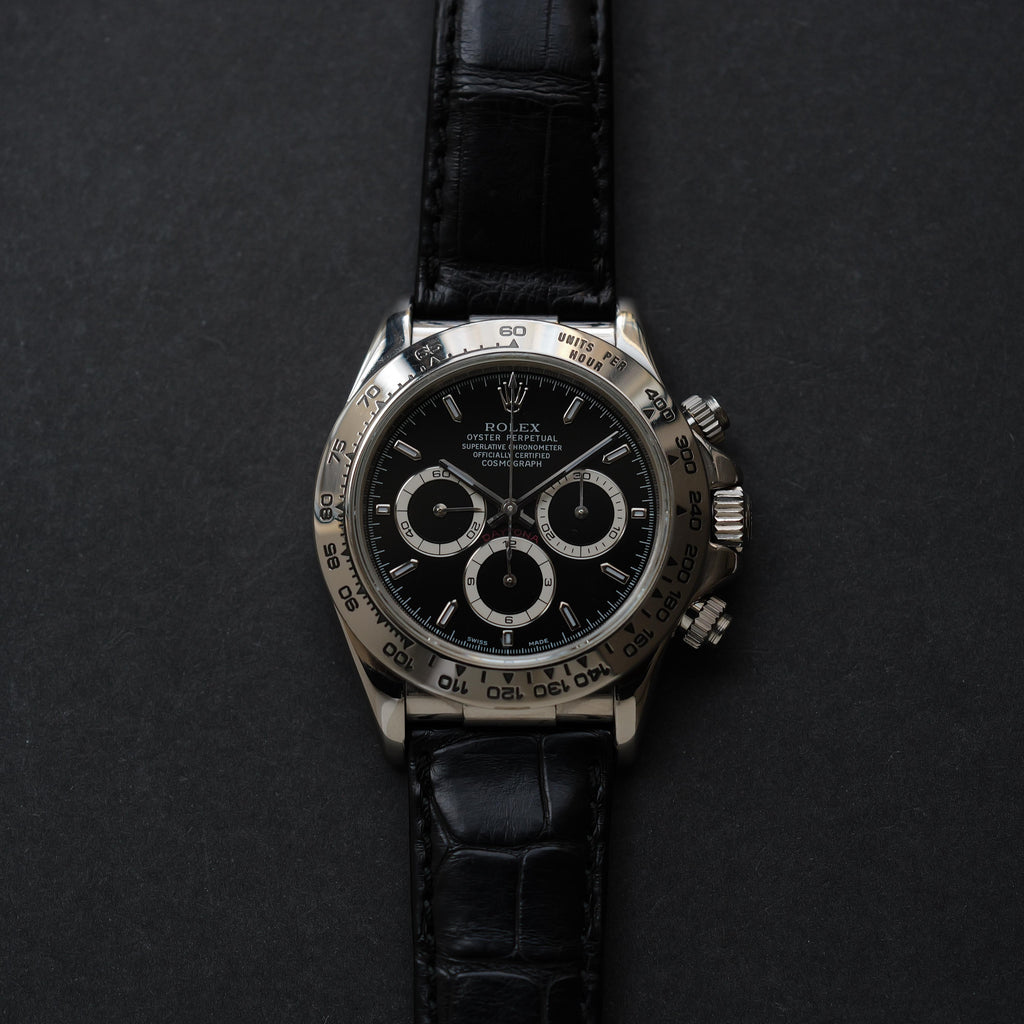 ロレックス/デイトナ16519/A番/18Kホワイトゴールド/黒文字盤/ROLEX DAYTONA REF.16519 Black Dial 18KWG A-Serial 1998-99Y