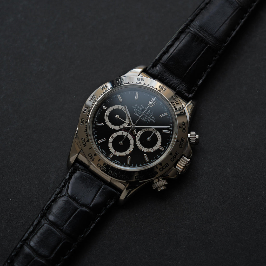 ロレックス/デイトナ16519/A番/18Kホワイトゴールド/黒文字盤/ROLEX DAYTONA REF.16519 Black Dial 18KWG A-Serial 1998-99Y