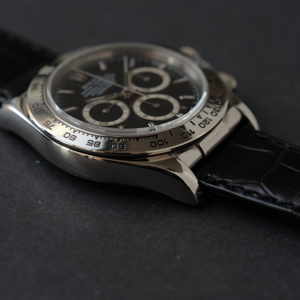 ロレックス/デイトナ16519/A番/18Kホワイトゴールド/黒文字盤/ROLEX DAYTONA REF.16519 Black Dial 18KWG A-Serial 1998-99Y