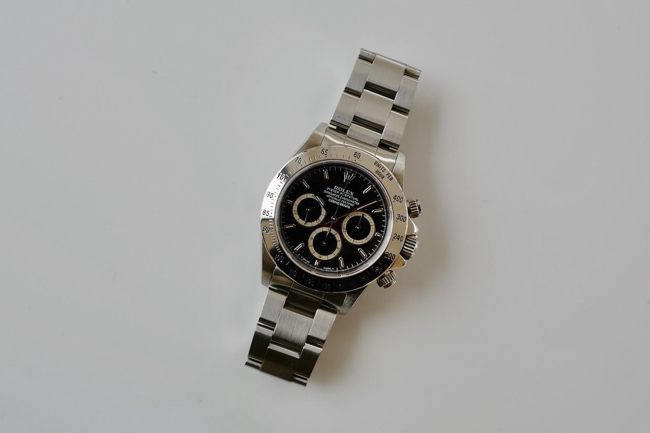 Cosmograph DAYTONA ref.16520N inverted "6" Single buckle 1991y ROLEX JP OH guarantee