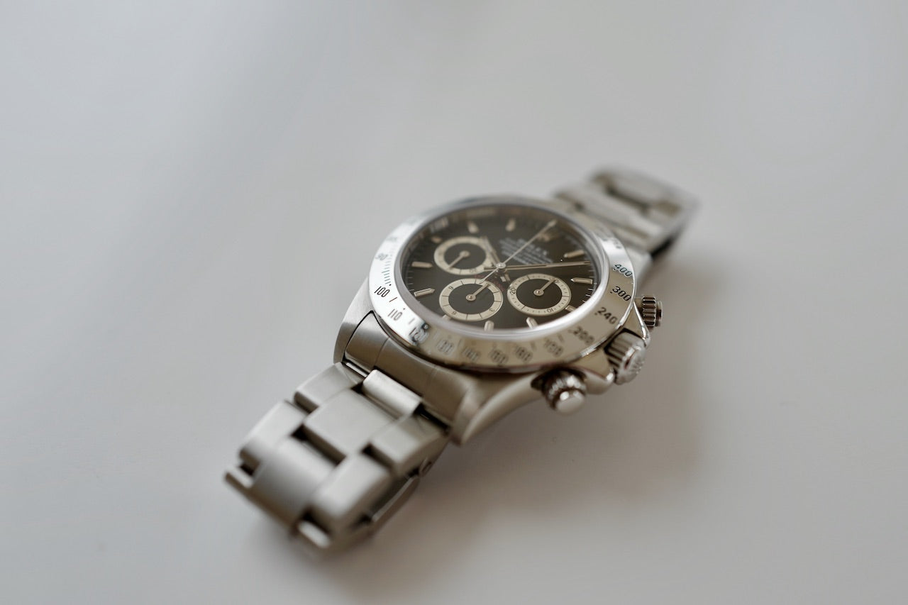 Cosmograph DAYTONA ref.16520N inverted "6" Single buckle 1991y ROLEX JP OH guarantee