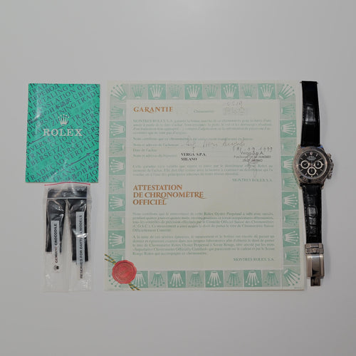 ロレックス/デイトナ16519/A番/18Kホワイトゴールド/黒文字盤/ROLEX DAYTONA REF.16519 Black Dial 18KWG A-Serial 1998-99Y