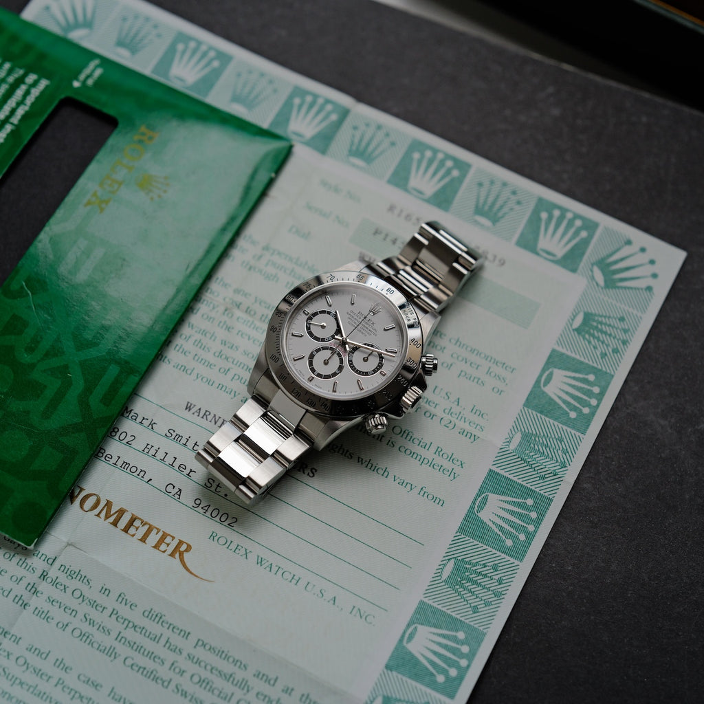 ロレックス/デイトナ16520/最終品番/P番/マーク7ダイヤル/USギャラ/フルセット/ROLEX DAYTONA REF.16520 Mark 7 Dial 2000 US Guarantee Full Set