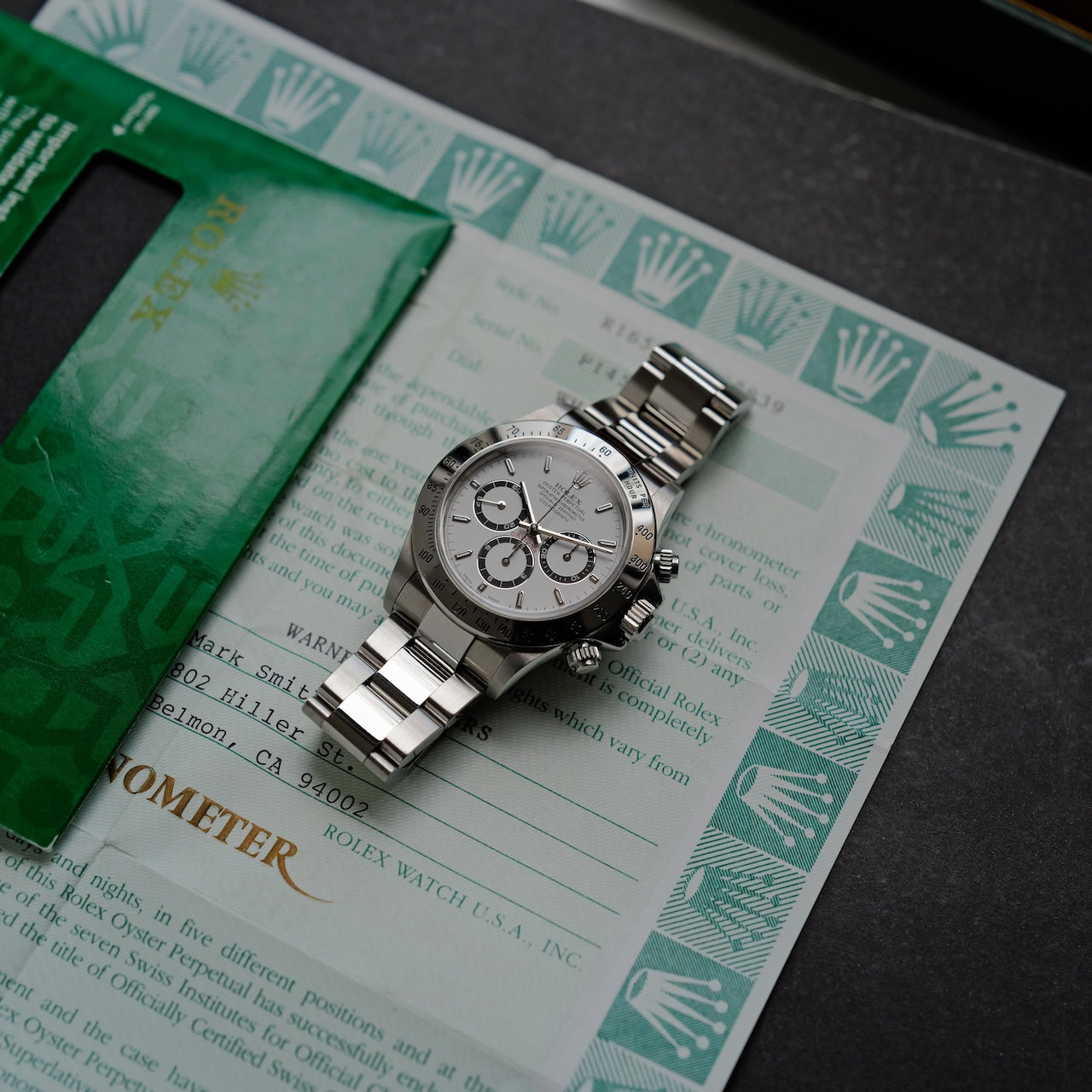 ロレックス/デイトナ16520/最終品番/P番/マーク7ダイヤル/USギャラ/フルセット/ROLEX DAYTONA REF.16520 Mark 7 Dial 2000 US Guarantee Full Set