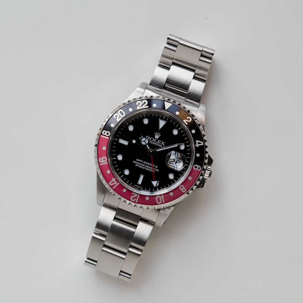 ロレックス/GMTマスター2/16710/A番/スイスオンリー/コークベゼル/保証書付きフルセット/ROLEX GMT-MASTER 2 Ref.16710 "SWISS ONLY" Coke Bezel 1998-99 Full Set