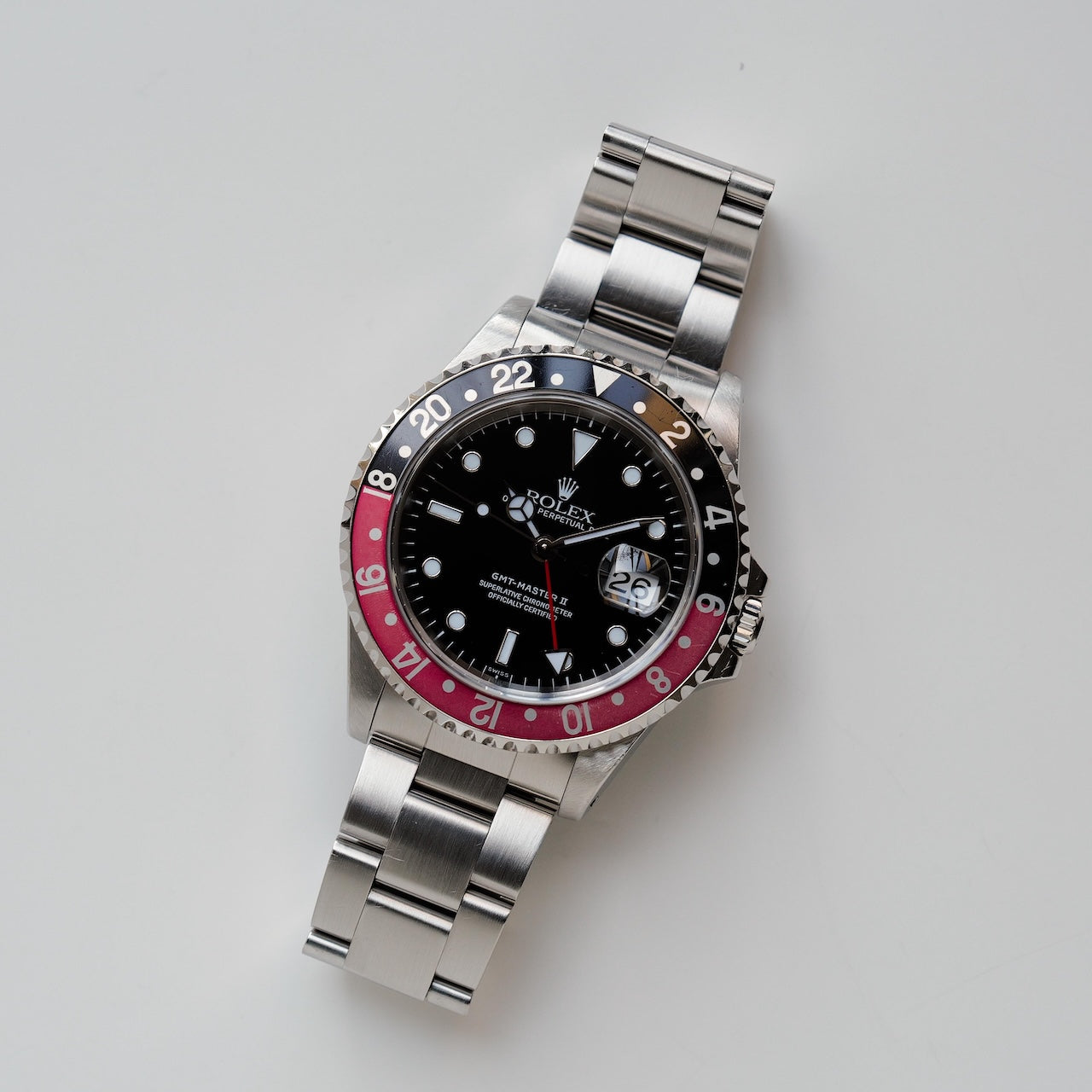 ロレックス/GMTマスター2/16710/A番/スイスオンリー/コークベゼル/保証書付きフルセット/ROLEX GMT-MASTER 2 Ref.16710 "SWISS ONLY" Coke Bezel 1998-99 Full Set