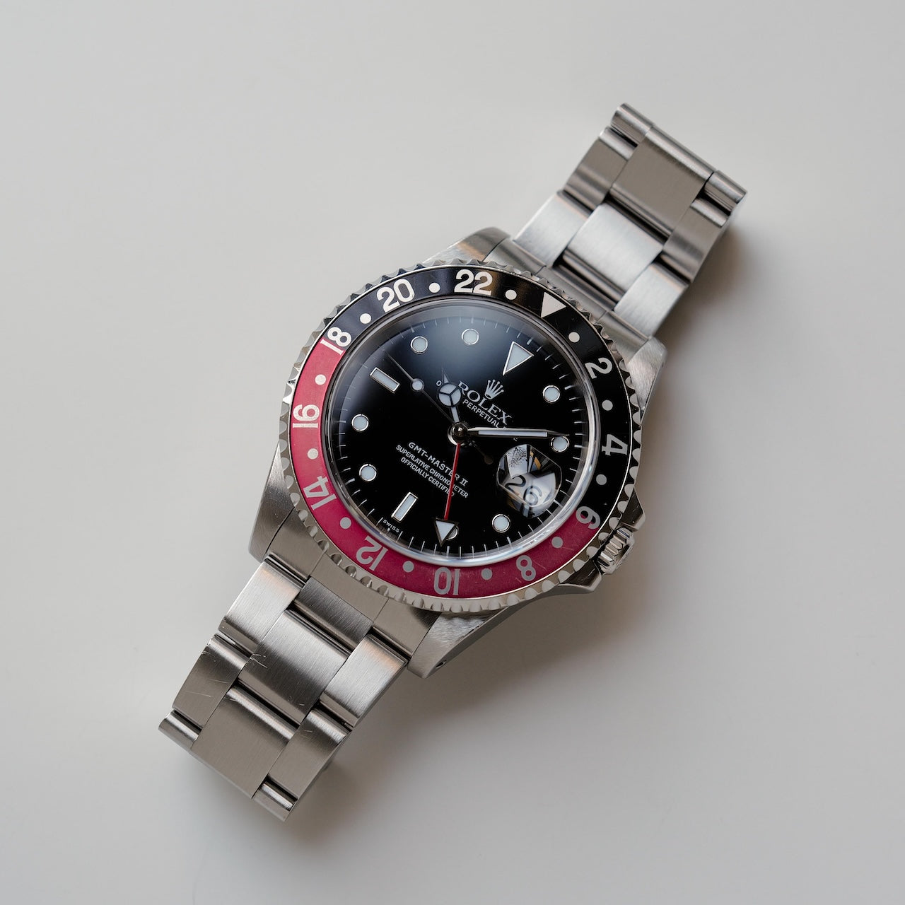 ロレックス/GMTマスター2/16710/A番/スイスオンリー/コークベゼル/保証書付きフルセット/ROLEX GMT-MASTER 2 Ref.16710 "SWISS ONLY" Coke Bezel 1998-99 Full Set