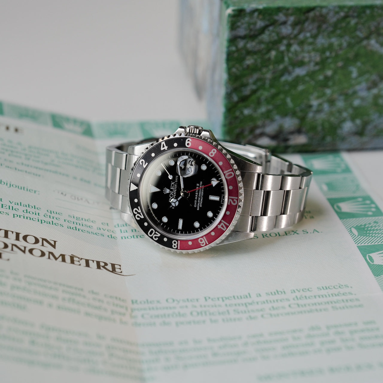ロレックス/GMTマスター2/16710/A番/スイスオンリー/コークベゼル/保証書付きフルセット/ROLEX GMT-MASTER 2 Ref.16710 "SWISS ONLY" Coke Bezel 1998-99 Full Set