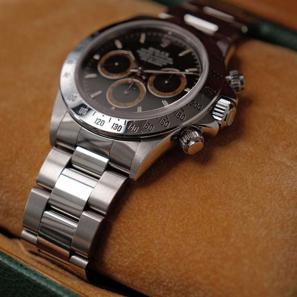 ロレックス/デイトナ16520/S番/パトリッツィ/ブラウンアイ/マーク5ダイヤル/ROLEX DAYTONA REF.16520 Mk.5 "PATRIZZI" All Tritium 1994y Full Set