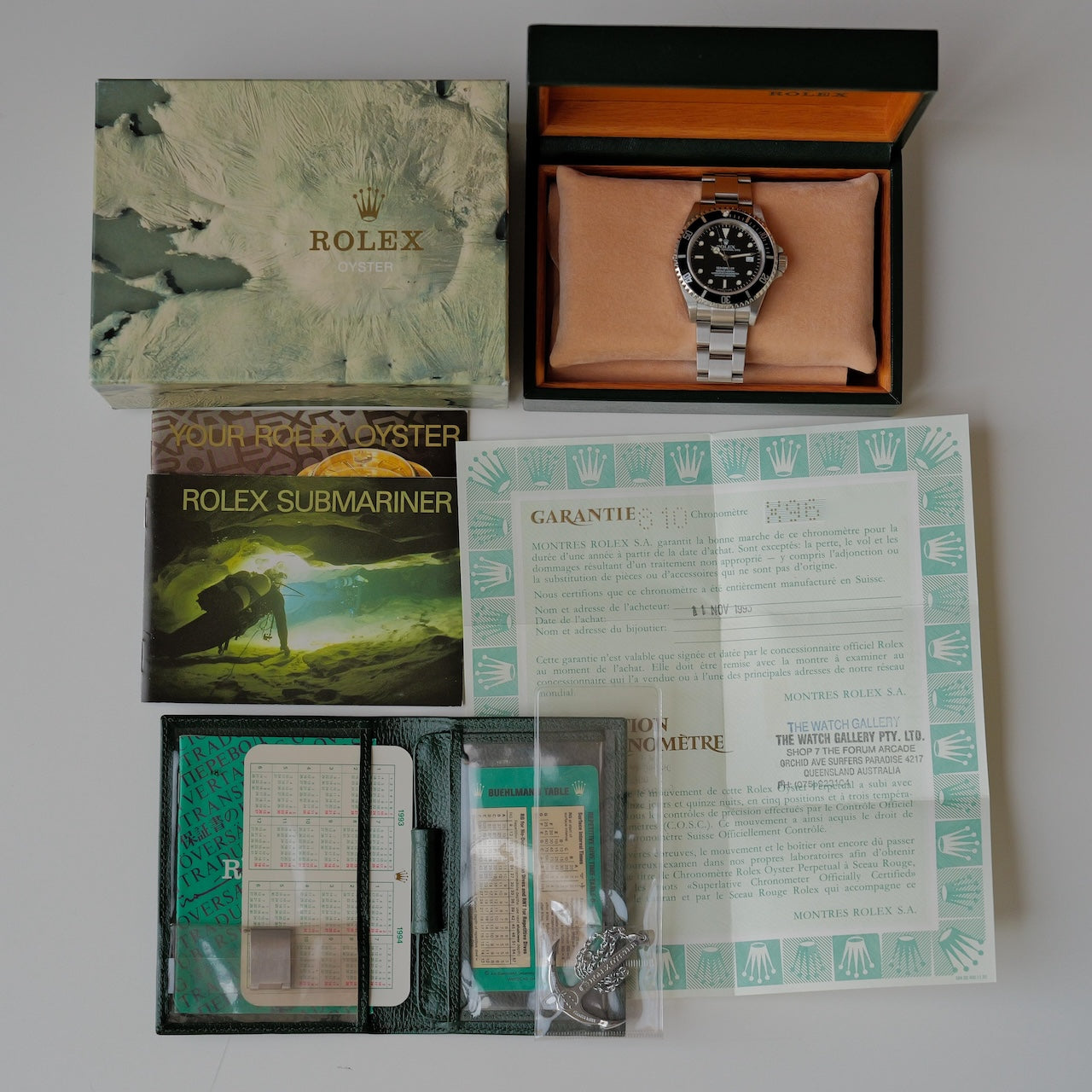 SEA - DWELLER Ref. 16600 シリアルタグと工具キット ロレックス/シードゥエラー4000/16600/X番/オールトリチウム/裏蓋