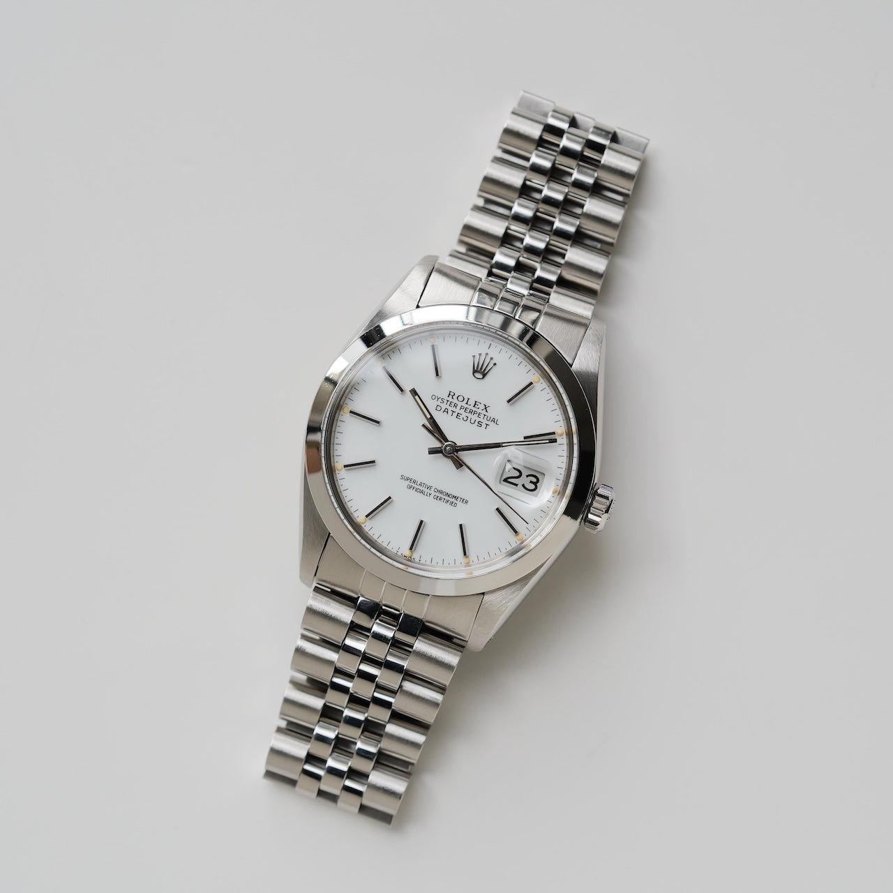 ロレックス/デイトジャスト16000/ポーセリンダイヤル/シルバーフォント/ROLEX DATE-JUST REF.16000 "PORCELAIN DIAL" SILVER PRINT 1978Y