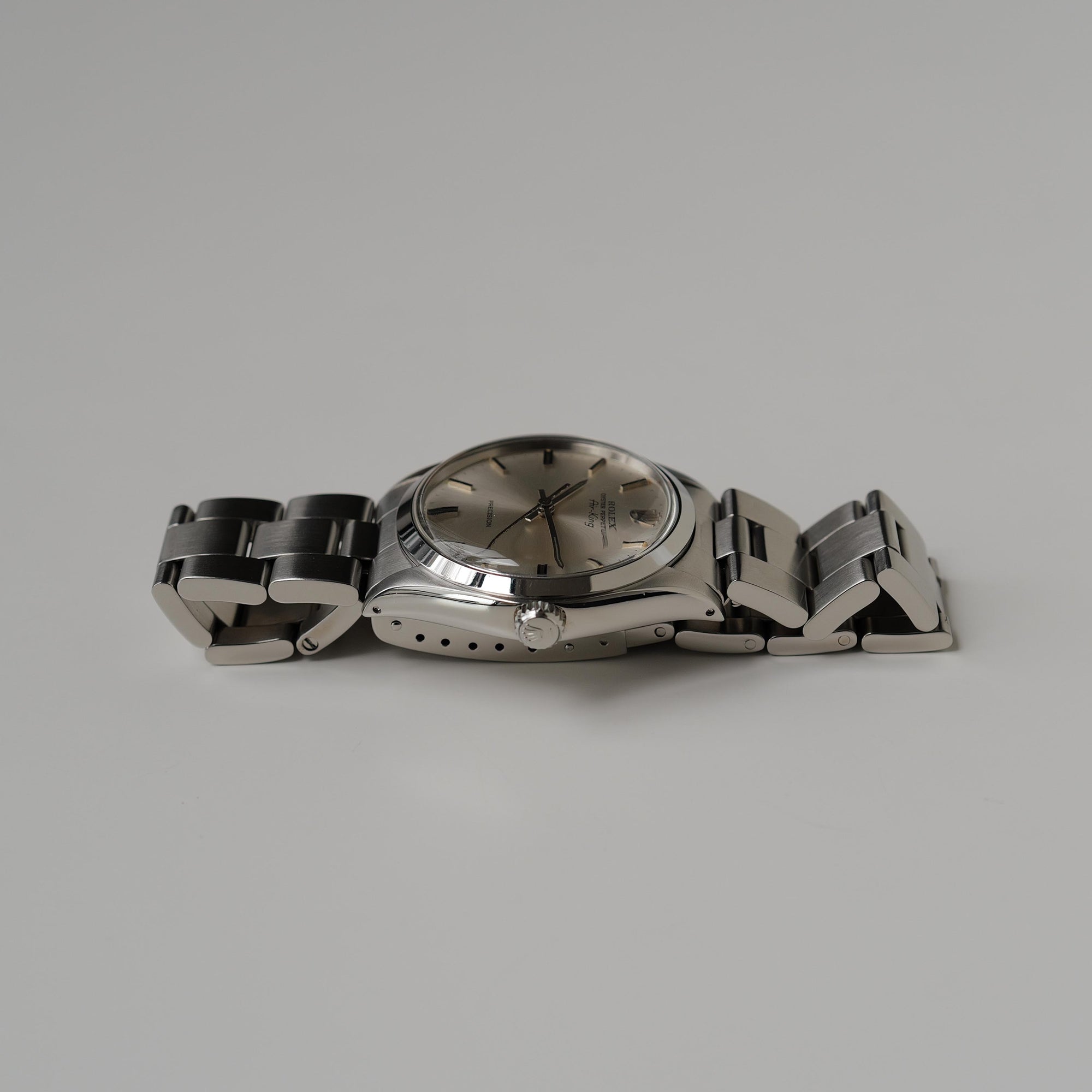 ロレックス/エアキング5500/シルバーダイヤル/箱・保証書付き/ROLEX AIR-KING REF.5500 "SILVER DIAL" 1977Y with Box and Paper