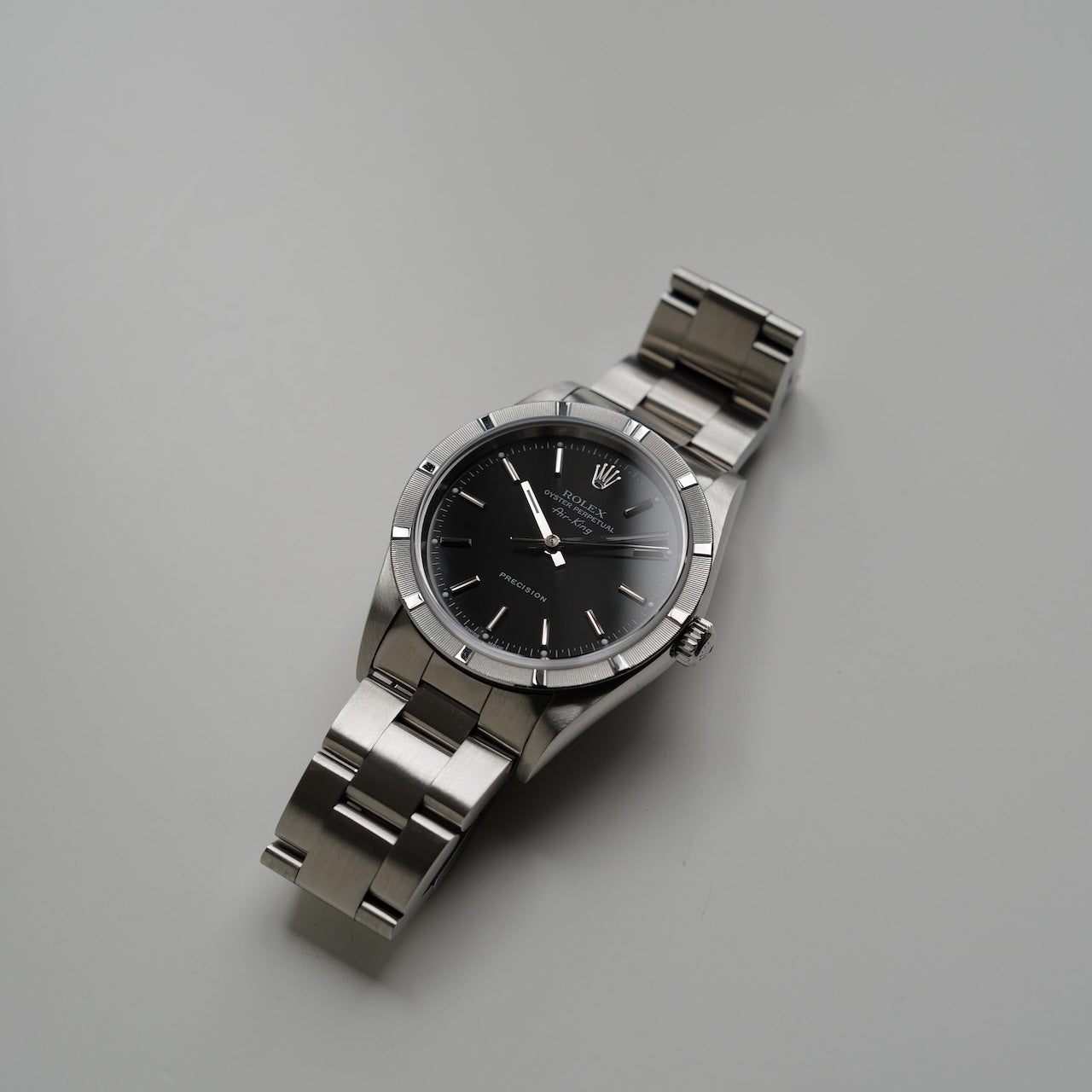 ロレックス/エアキング14010M/Y番/黒文字盤/エンジンターンドベゼル/ROLEX AIR-KING REF.14010M "Black dial" 2002Y