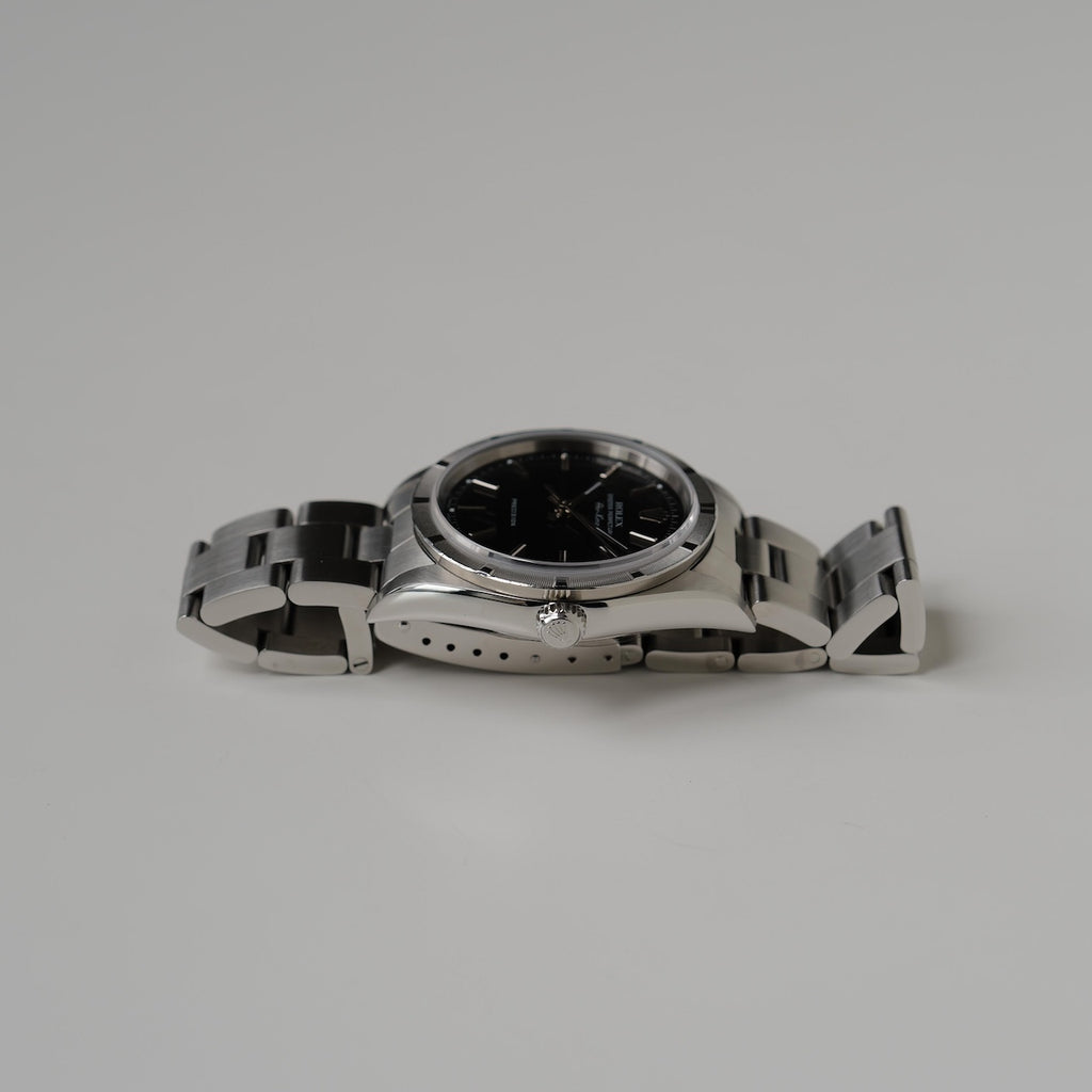 ロレックス/エアキング14010M/Y番/黒文字盤/エンジンターンドベゼル/ROLEX AIR-KING REF.14010M "Black dial" 2002Y