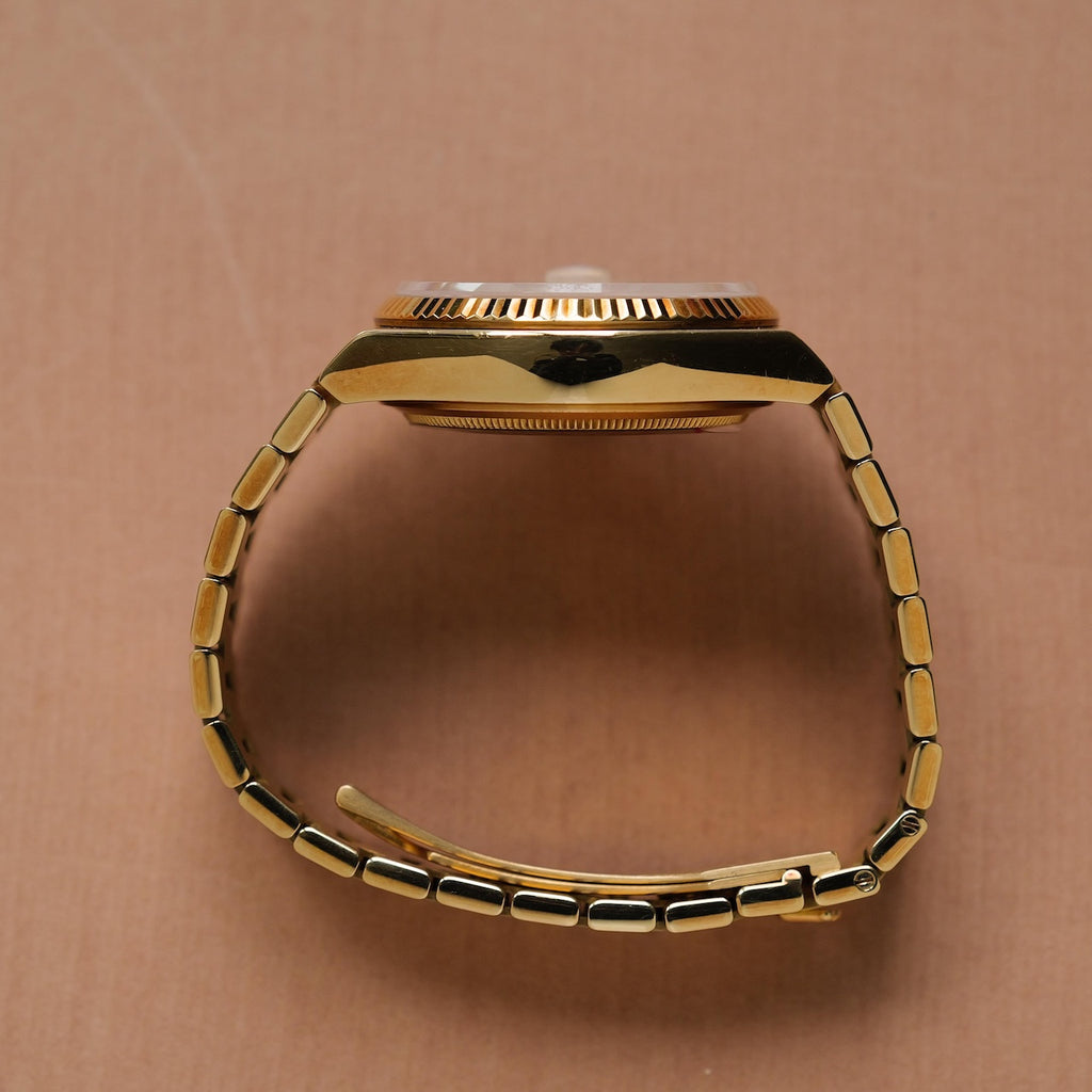 ロレックス/デイデイト オイスタークォーツ/19018N/18Kイエローゴールド/箱・国際保証書付き/ROLEX DAY-DATE OYSTER-QUARTZ REF.19018N 18KYG with Paper and Box 1986Y