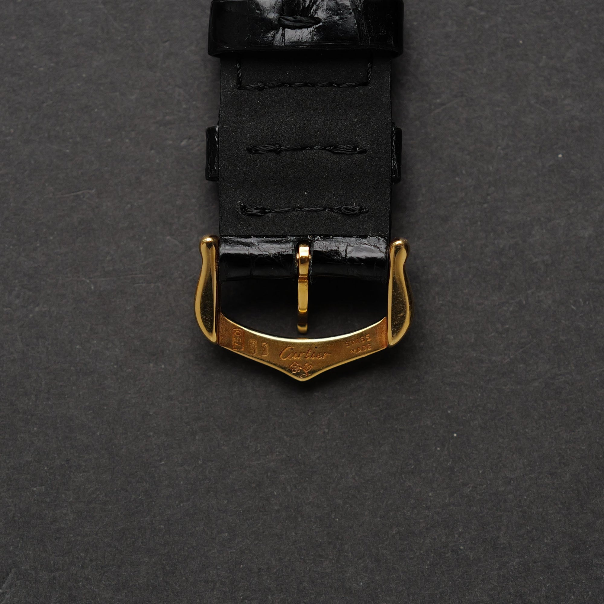 カルティエ/サントス・デュモン1576/LM/プレCPCP/フレデリックピゲ/CARTIER SANTOS DUMONT LM "Pre-CPCP" Extra Plate Ultra Thin Guilloche 1576 18KYG