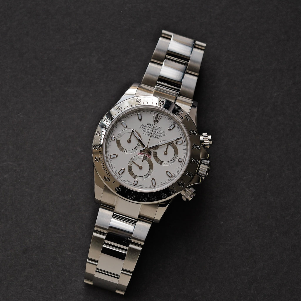 ロレックス/デイトナ116520/白文字盤/国内証書付きフルセット/ROLEX DAYTONA REF.116520 "White Dial" Full Set 2014y