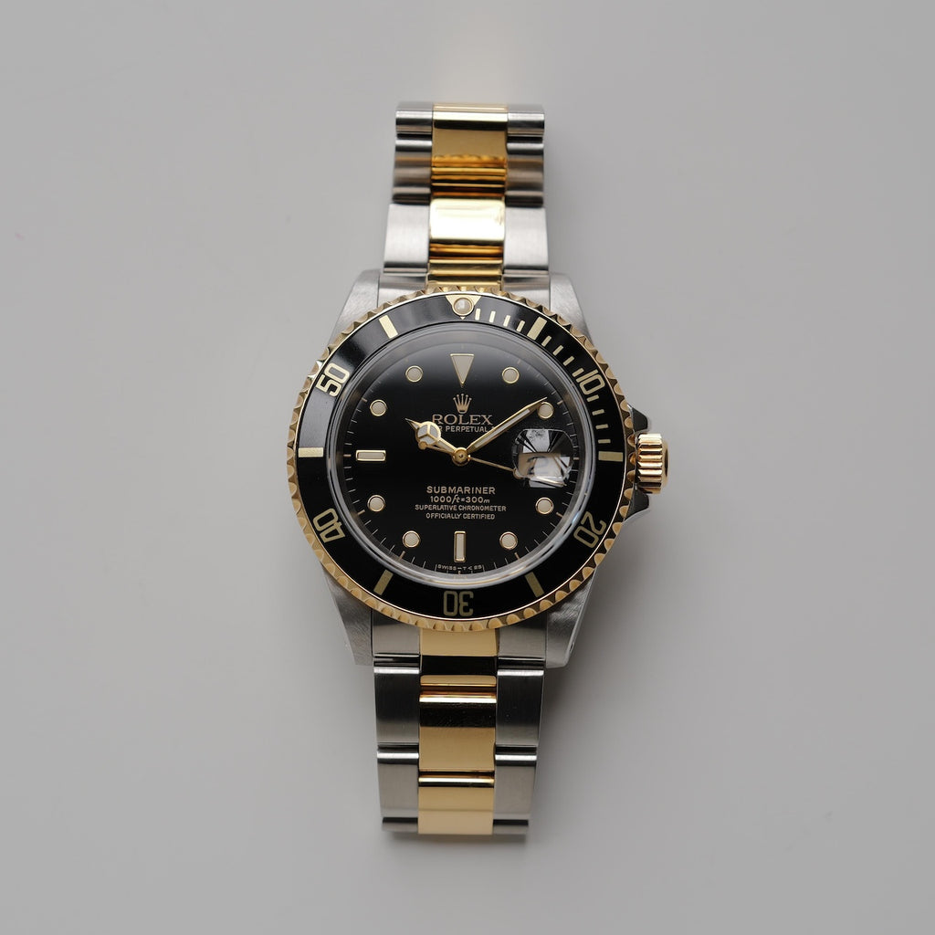 ロレックス/サブマリーナーデイト16613/N番/18KYG/オールトリチウム/ROLEX SUBMARINER DATE REF.16613 Black dial 18KYG All Tritium 1991-92Y