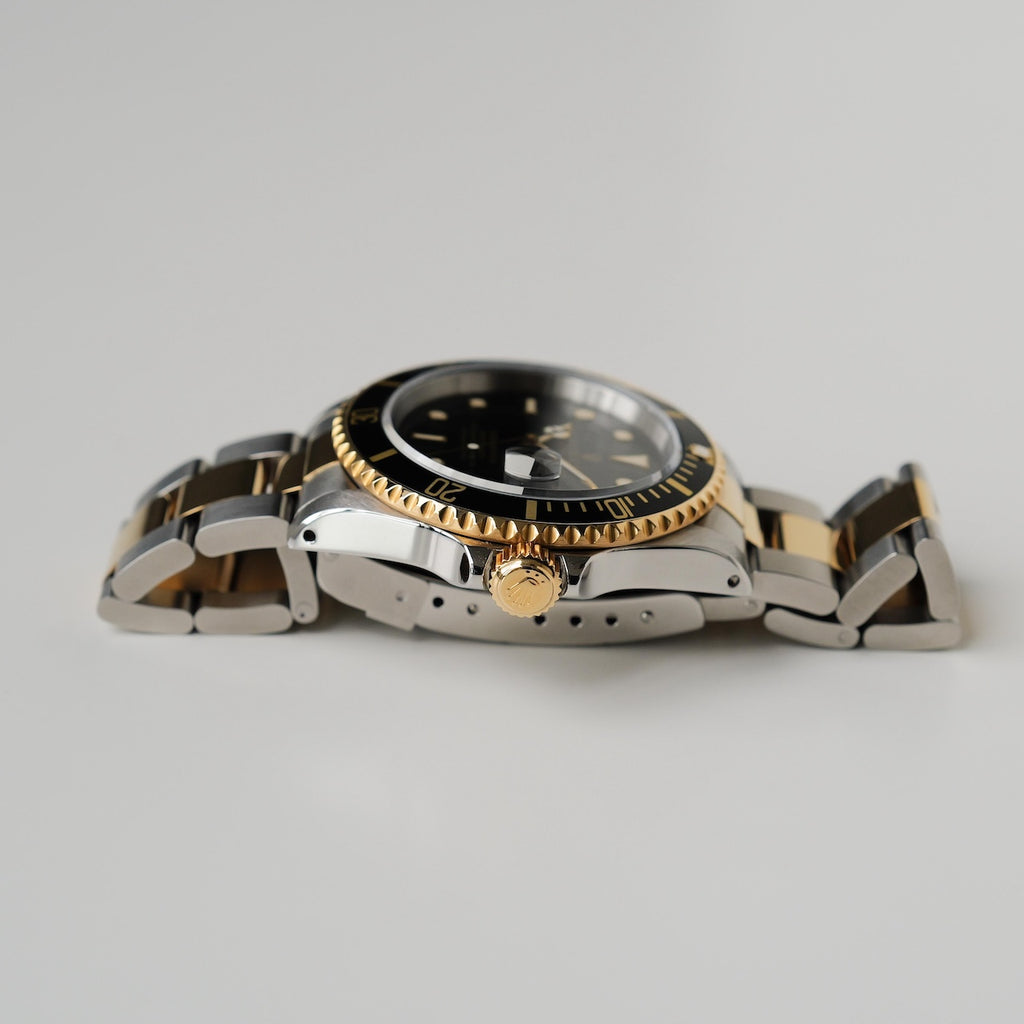 ロレックス/サブマリーナーデイト16613/N番/18KYG/オールトリチウム/ROLEX SUBMARINER DATE REF.16613 Black dial 18KYG All Tritium 1991-92Y