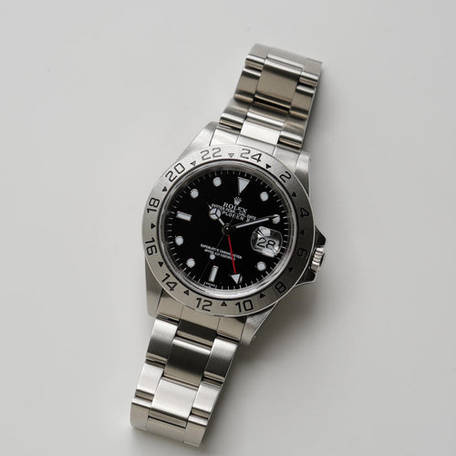 ロレックス/エクスプローラー2/16570/A番/SIWSSオンリー/黒文字盤/保証書付きフルセット/ROLEX EXPLORER 2 REF.16570 "SWISS ONLY" Black dial Full Set 1998-99Y