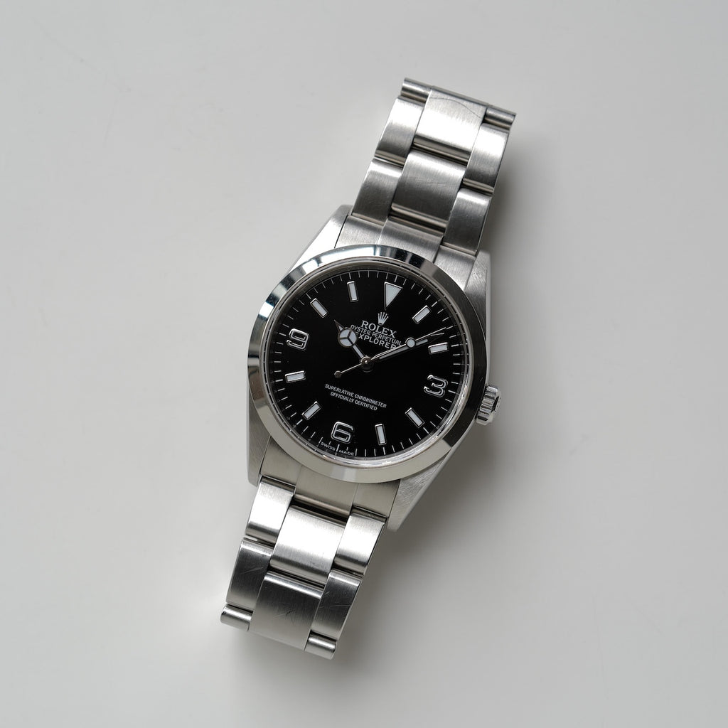 ロレックスエクスプローラー1/114270/M番/ルーレット刻印/保証書付き/ROLEX EXPLORER1 REF.114270 "Roulette Engraving" 2007-08Y with Paper