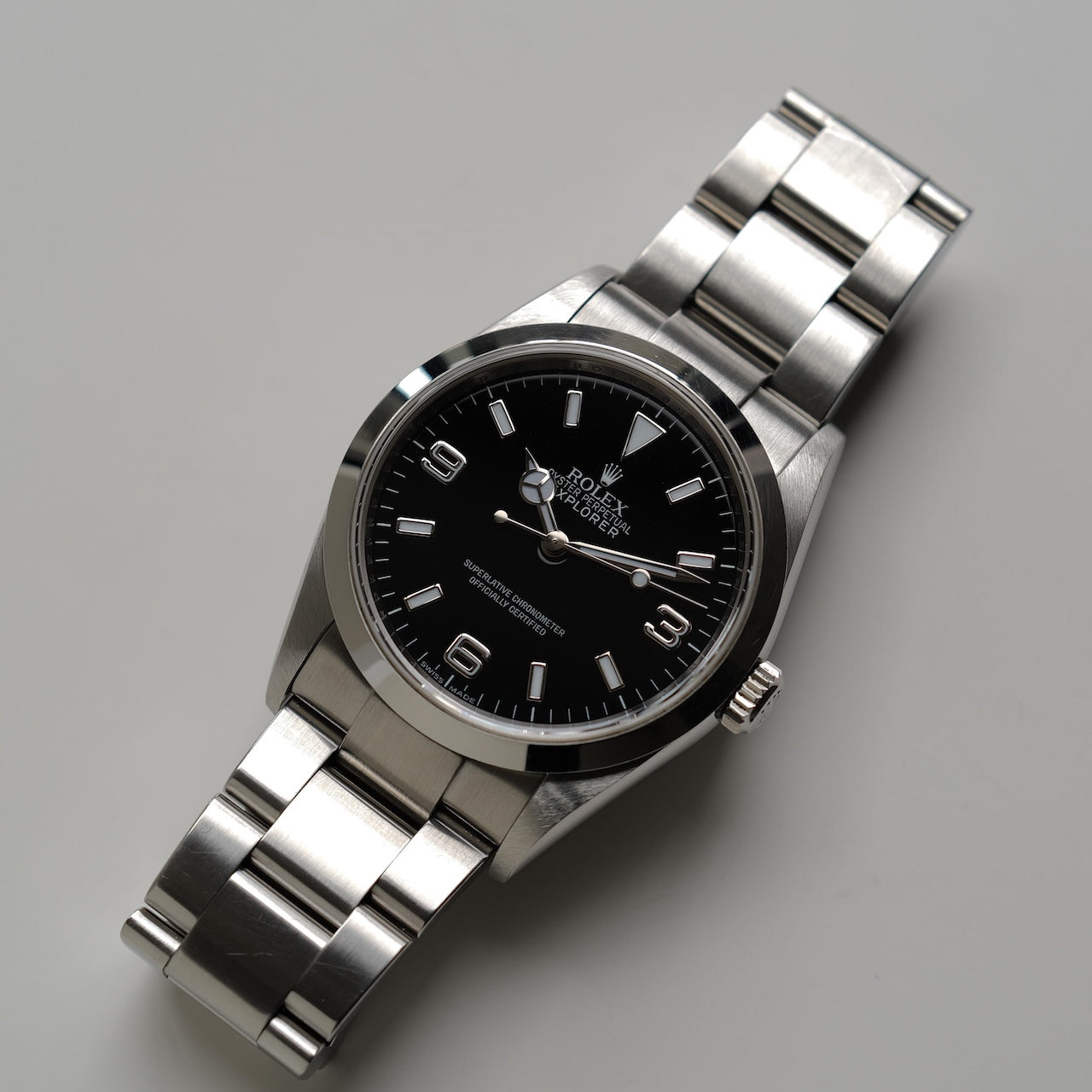 ロレックスエクスプローラー1/114270/M番/ルーレット刻印/保証書付き/ROLEX EXPLORER1 REF.114270 "Roulette Engraving" 2007-08Y with Paper