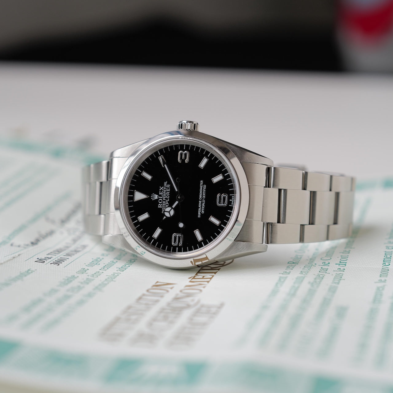 ロレックス/エクスプローラー1/14270/U番/SWISSオンリー/保証書付き/ROLEX EXPLORER1 REF.14270 "SWISS ONLY" 1997-98Y with Papar