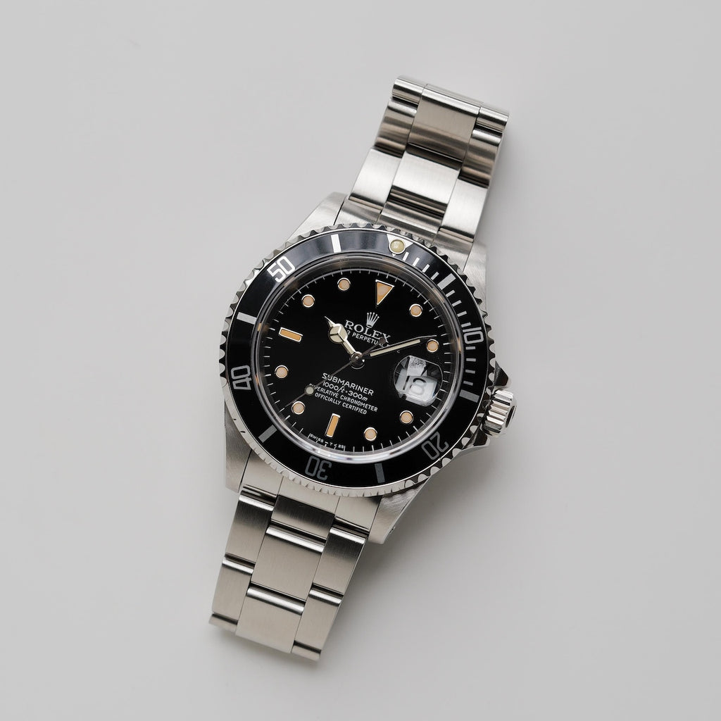 ロレックス/サブマリーナーデイト16610/E番/パティーナ/オールトリチウム/保証書付きフルセット/ROLEX SUBMARINER DATE Ref.16610 "PATINA" 1990Y Full Set