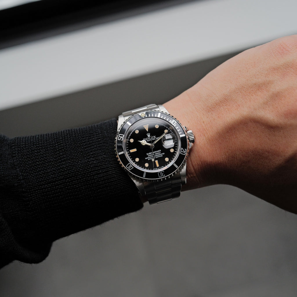 ロレックス/サブマリーナーデイト16610/E番/パティーナ/オールトリチウム/保証書付きフルセット/ROLEX SUBMARINER DATE Ref.16610 "PATINA" 1990Y Full Set