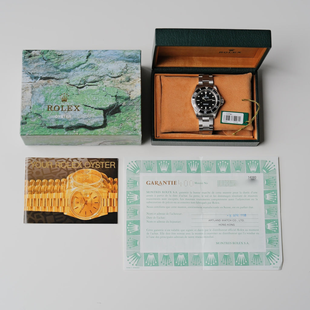 ロレックス/サブマリーナー14060/U番/2ライン/オールトリチウム/箱・保証書付き/ROLEX SUBMARINER REF.14060 "2-Line" All Tritium 1997-98Y with Box and Paper