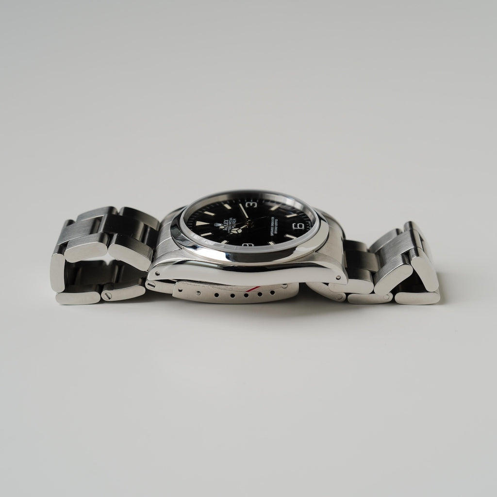 ロレックス/エクスプローラー1/14270/X番/オールトリチウム/シングルバックル/箱・保証書付き/ROLEX EXPLORER 1 REF.14270 All tritium Single Buckle 1991Y with Box and Paper