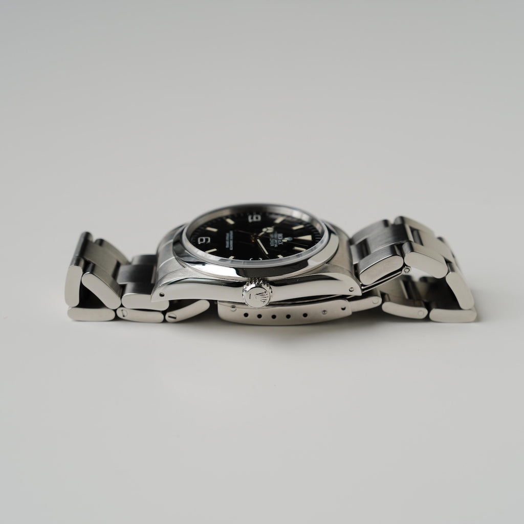 ロレックス/エクスプローラー1/14270/X番/オールトリチウム/シングルバックル/箱・保証書付き/ROLEX EXPLORER 1 REF.14270 All tritium Single Buckle 1991Y with Box and Paper