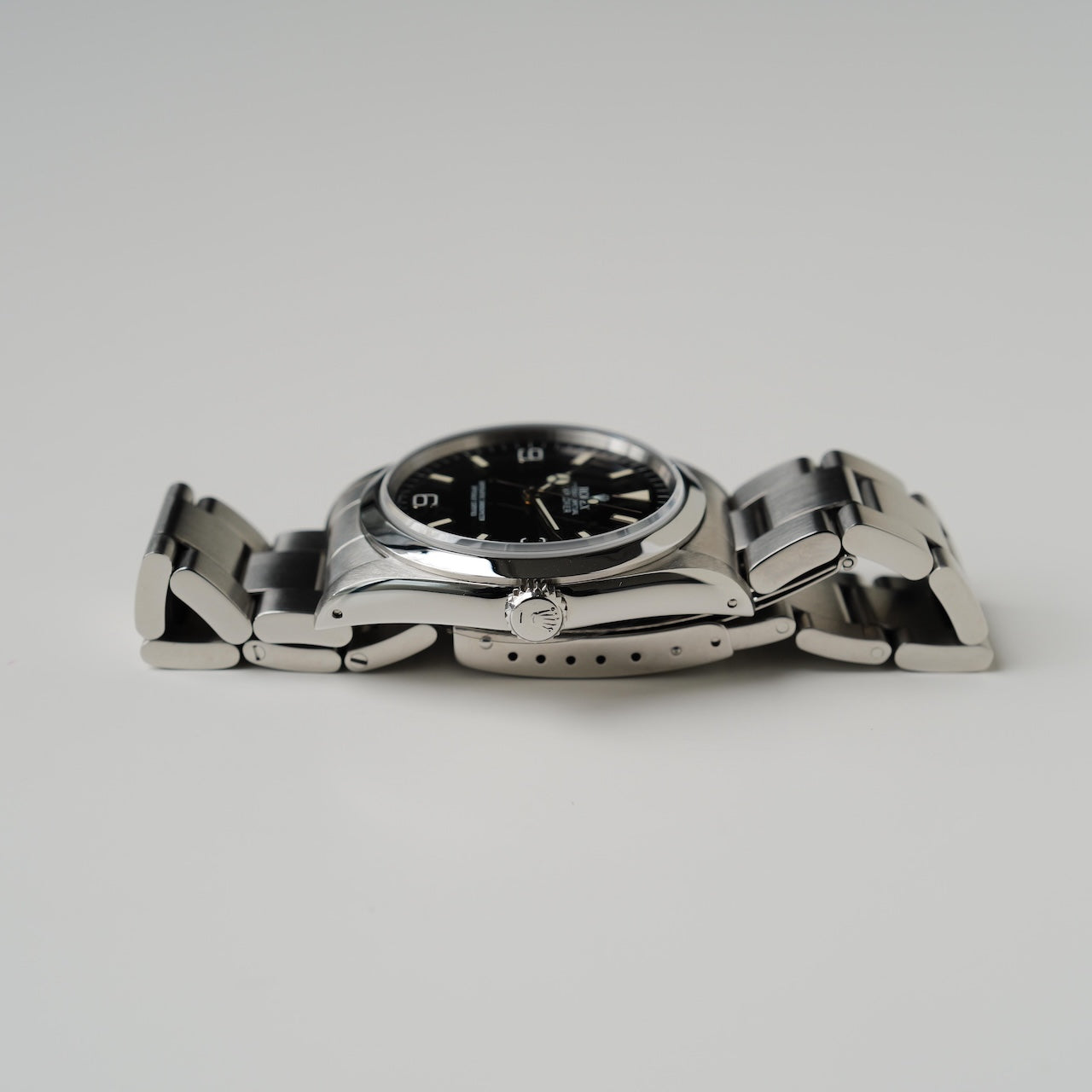 ロレックス/エクスプローラー1/14270/X番/オールトリチウム/シングルバックル/箱・保証書付き/ROLEX EXPLORER 1 REF.14270 All tritium Single Buckle 1991Y with Box and Paper