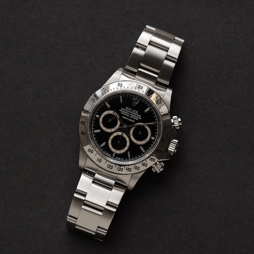 ロレックス/デイトナ16520/R番/段落ちマーク1ダイヤル/200タキベゼル/逆6/シングルバックル/ROLEX DAYTONA REF.16520 “Mk1, Floating Dial” Mk1, 200 Tachy Bezel 1988y