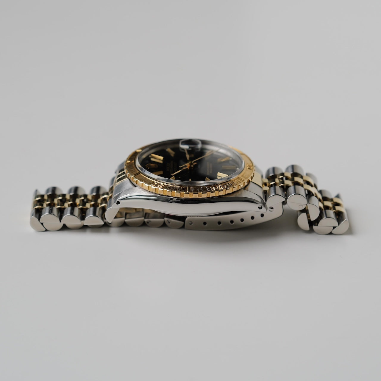 ロレックス/デイトジャスト16253/18KYG/艶ありネイビーダイヤル/ ROLEX