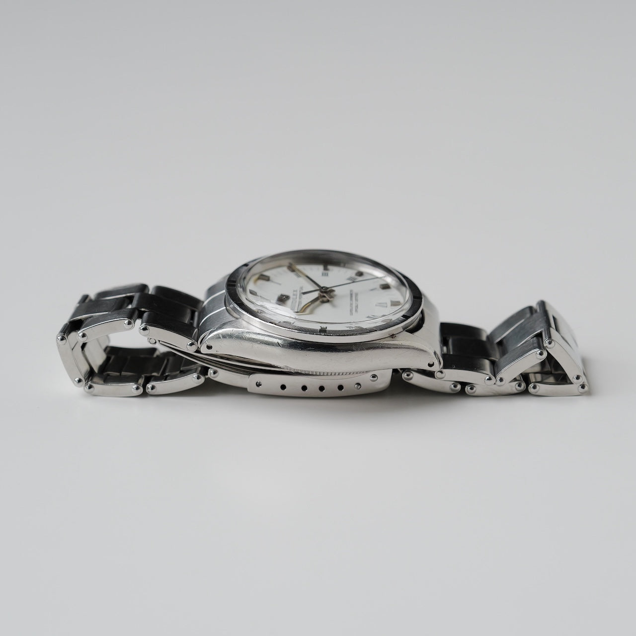 ロレックス/オイスターパーペチュアル1007/ホワイトローマン/保証書付き/ROLEX OYSTER PERPETUAL REF.1007 "WHITE ROMAN" with Guarantee 1973Y