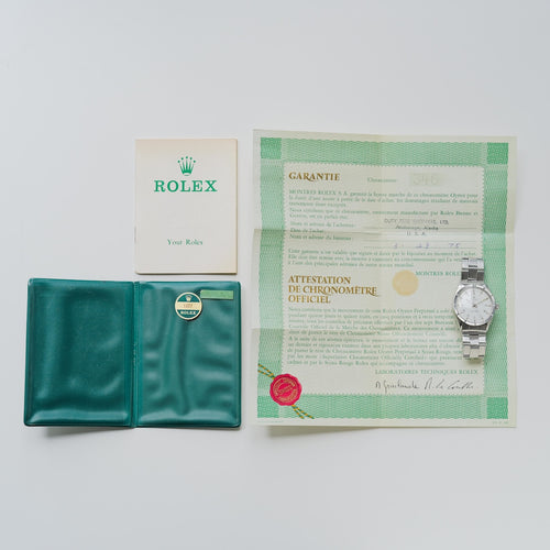 ロレックス/オイスターパーペチュアル1007/ホワイトローマン/保証書付き/ROLEX OYSTER PERPETUAL REF.1007 "WHITE ROMAN" with Guarantee 1973Y