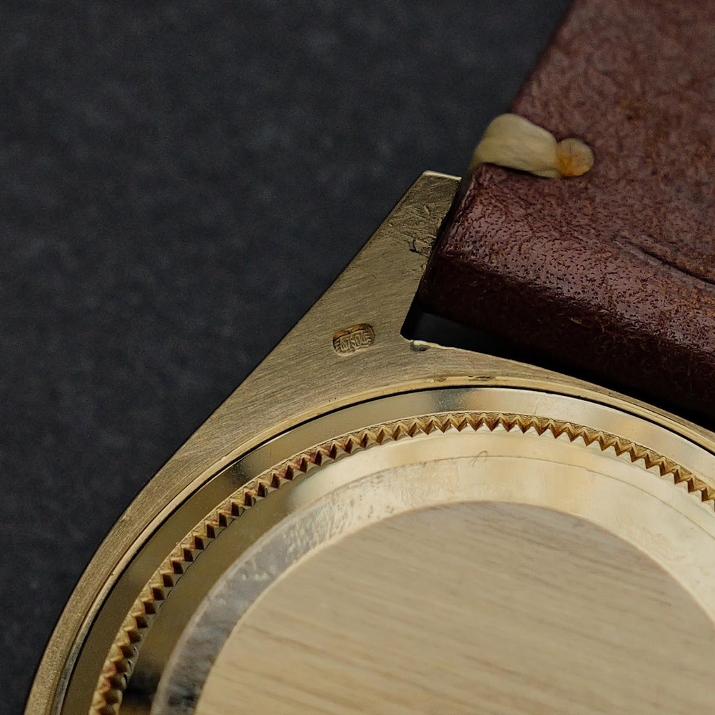 ロレックス/デイトジャスト16018/ウォールナット/ウッドダイヤル/18Kイエローゴールド/ROLEX DATE JUST REF.16018 "WALLNUT" Wood Dial 18KYG 1982Y