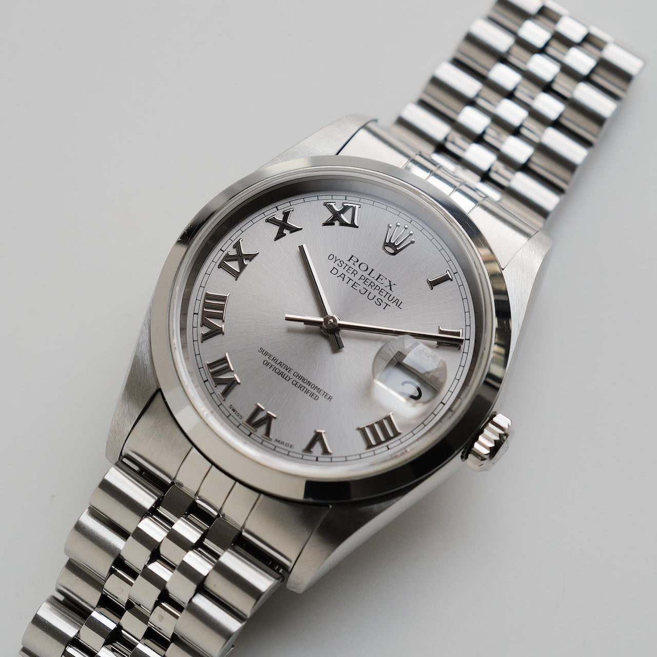 ロレックス/デイトジャスト/K番/グレーローマンダイヤル/保証書つきフルセット/ROLEX DATE-JUST REF.16200 "GREY ROMAN DIAL" K-Serial 2001 Full Set
