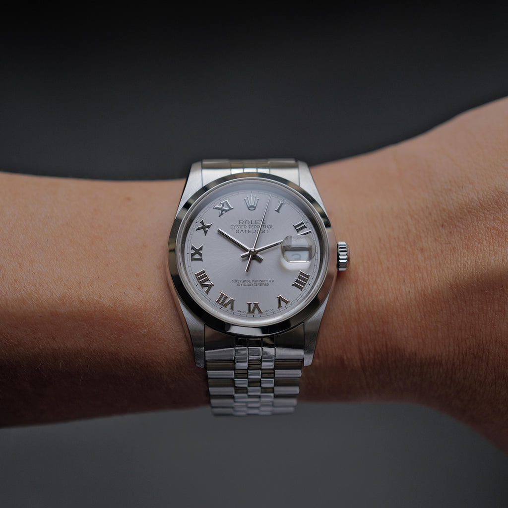 ロレックス/デイトジャスト/K番/グレーローマンダイヤル/保証書つきフルセット/ROLEX DATE-JUST REF.16200 "GREY ROMAN DIAL" K-Serial 2001 Full Set