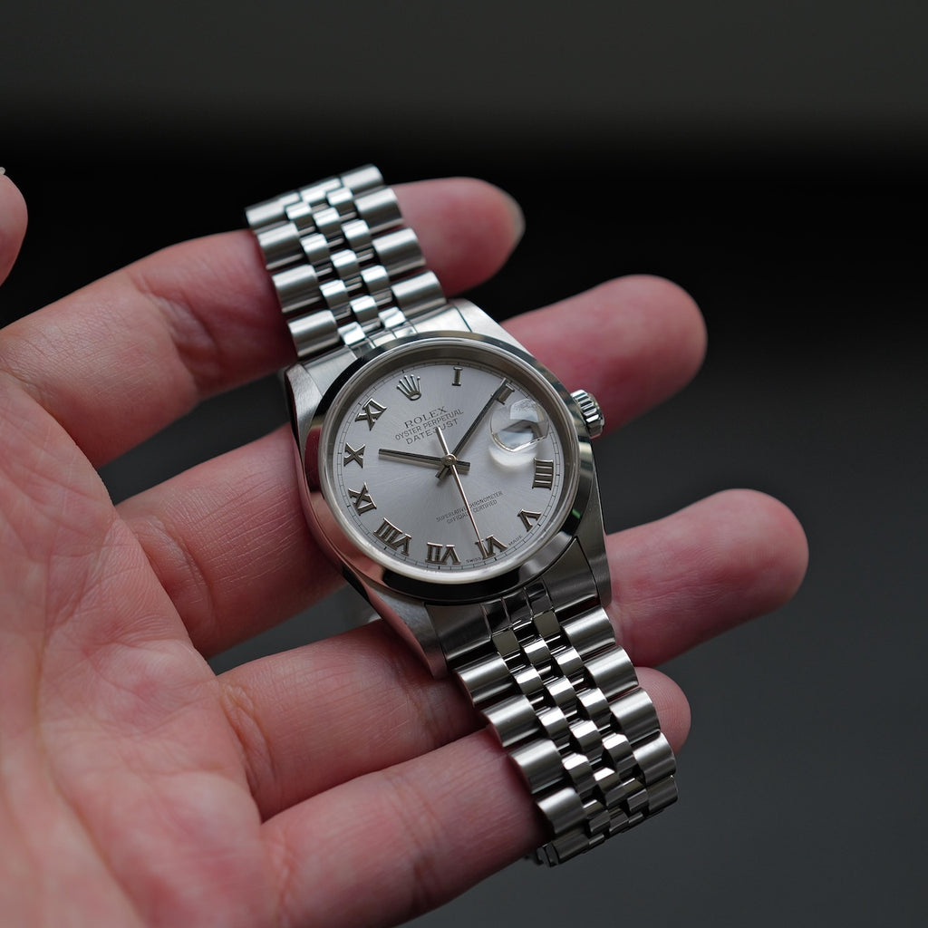ロレックス/デイトジャスト/K番/グレーローマンダイヤル/保証書つきフルセット/ROLEX DATE-JUST REF.16200 "GREY ROMAN DIAL" K-Serial 2001 Full Set