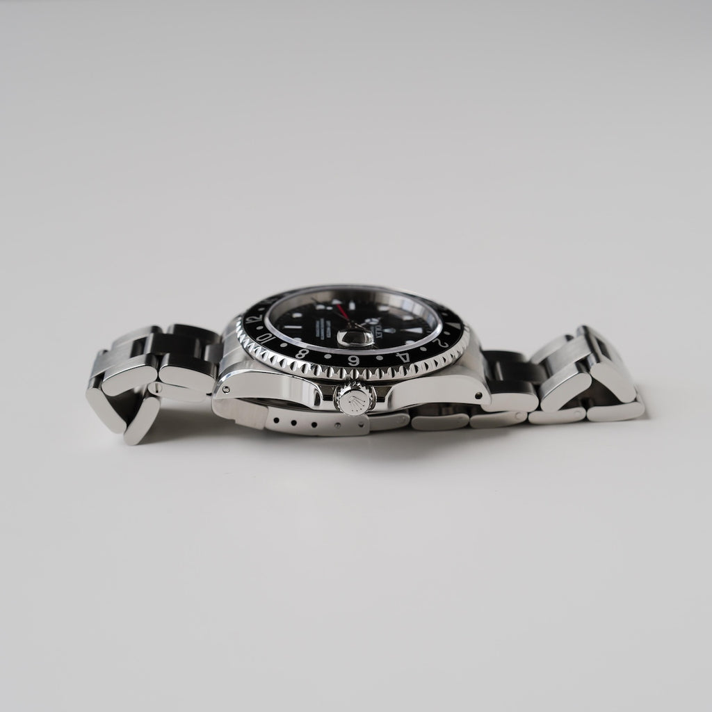 ロレックス/GMTマスター16700/A番/オンリースイスダイヤル/保証書付き/ROLEX GMT-MASTER Ref.16700"Only SWISS" Black Bezel 1998-99Y with Guarantee