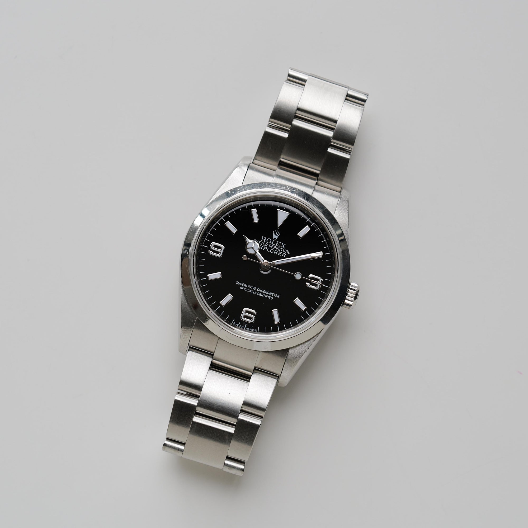 ロレックスエクスプローラー1/114270/V番/ルーレット刻印/保証書付き/ROLEX EXPLORER1 REF.114270 "Roulette Engraving" 2007-08Y with Paper