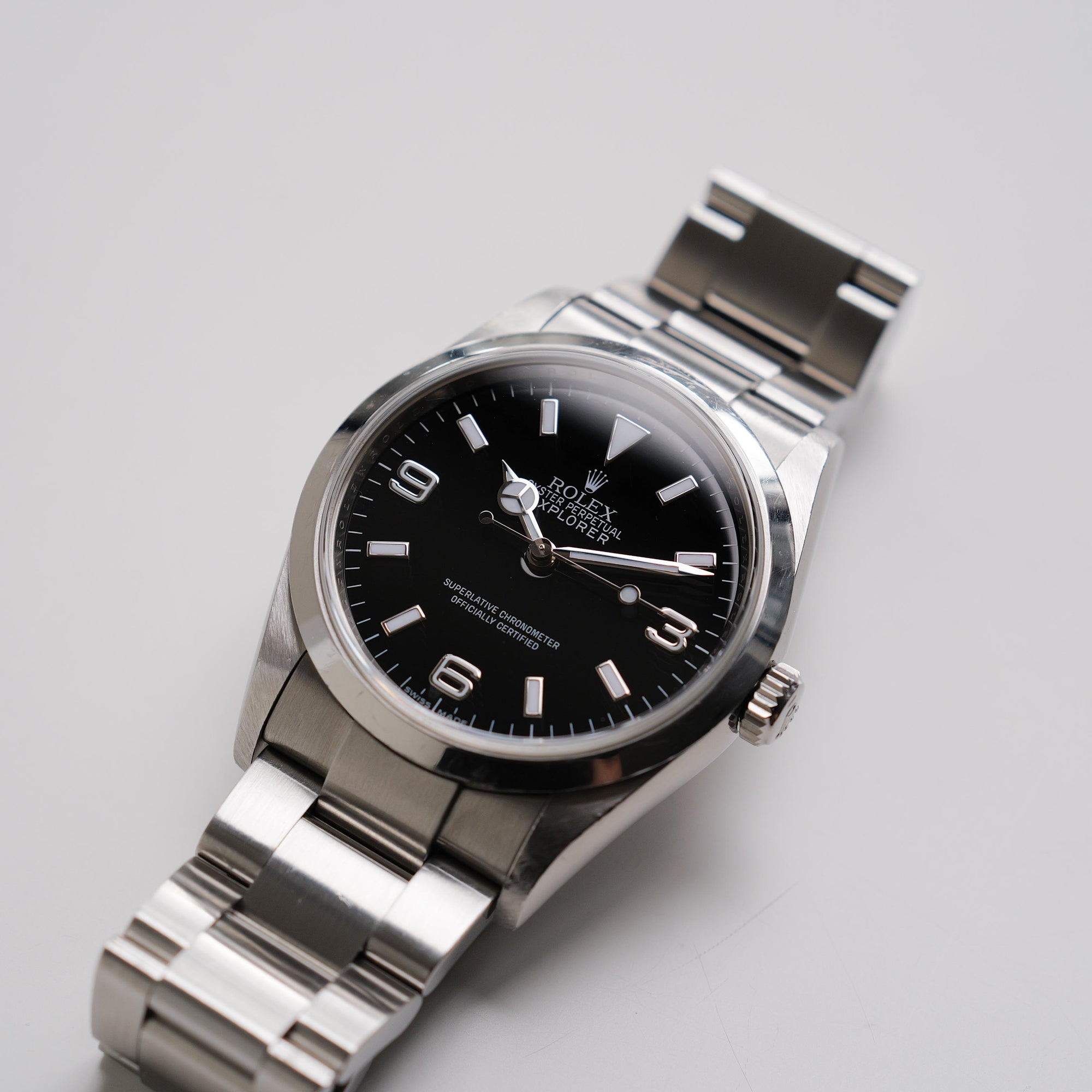 ロレックスエクスプローラー1/114270/V番/ルーレット刻印/保証書付き/ROLEX EXPLORER1 REF.114270 "Roulette Engraving" 2007-08Y with Paper