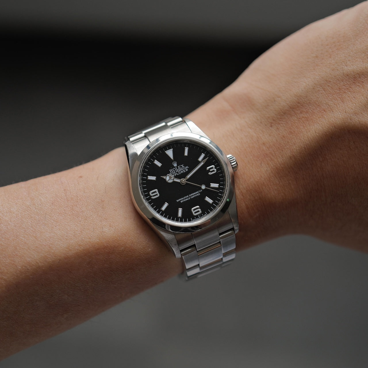 ロレックスエクスプローラー1/114270/V番/ルーレット刻印/保証書付き/ROLEX EXPLORER1 REF.114270 "Roulette Engraving" 2007-08Y with Paper