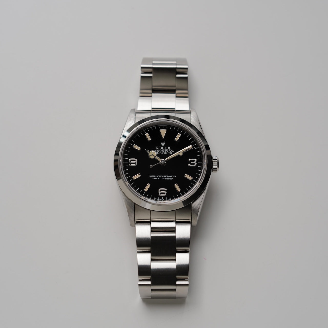 ロレックス/エクスプローラー14270/X番/パティーナ/ゼブラ/保証書付きフルセット/ROLEX EXPLORER1 REF.14270 PATINA Zebra Dial 1991 FULL SET