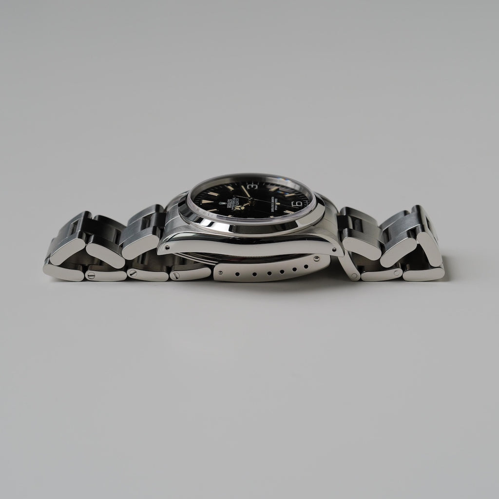 ロレックス/エクスプローラー14270/X番/パティーナ/ゼブラ/保証書付きフルセット/ROLEX EXPLORER1 REF.14270 PATINA Zebra Dial 1991 FULL SET